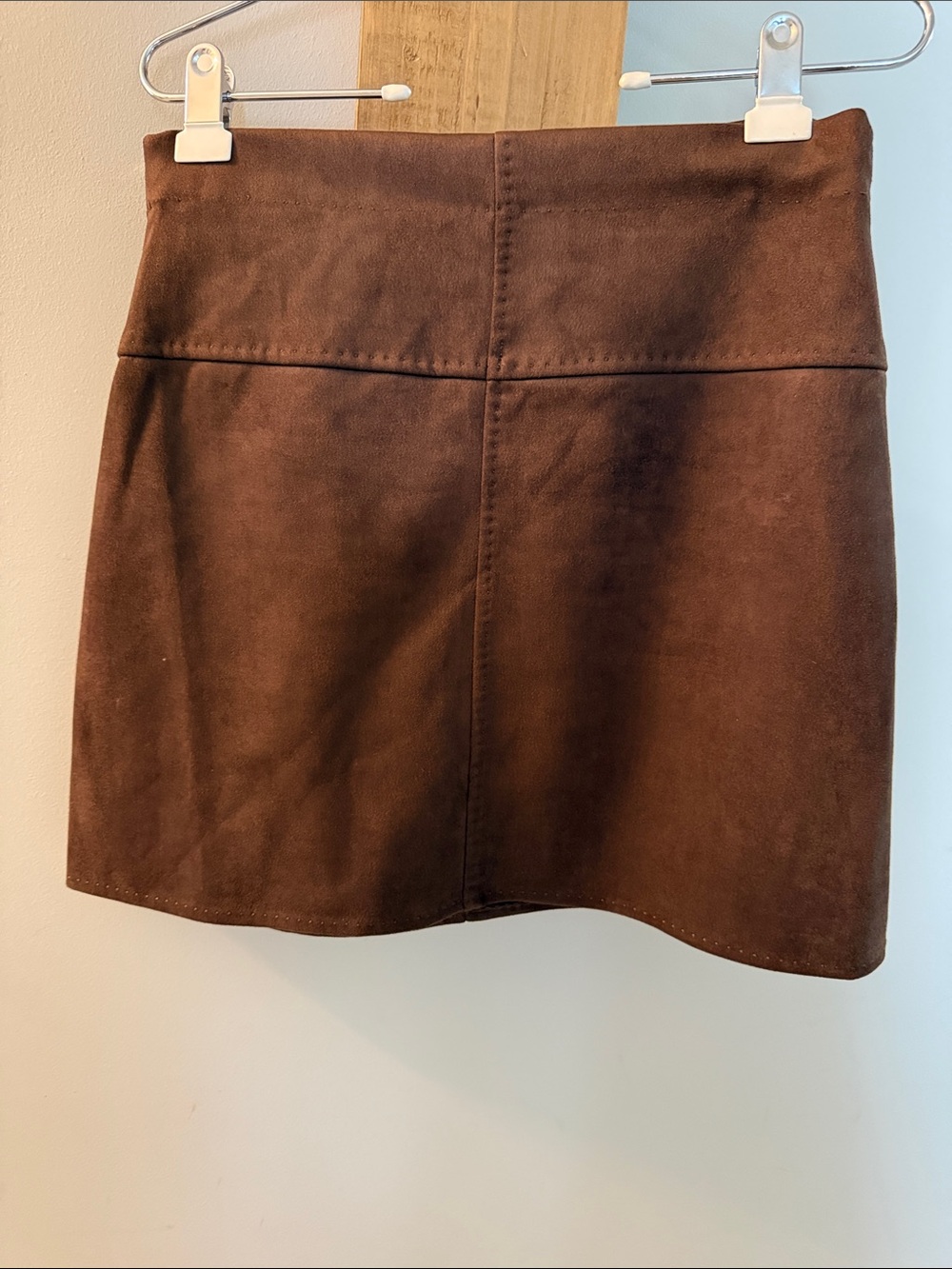 MAX STUDIOS Brown Suede Mini Skirt - Women